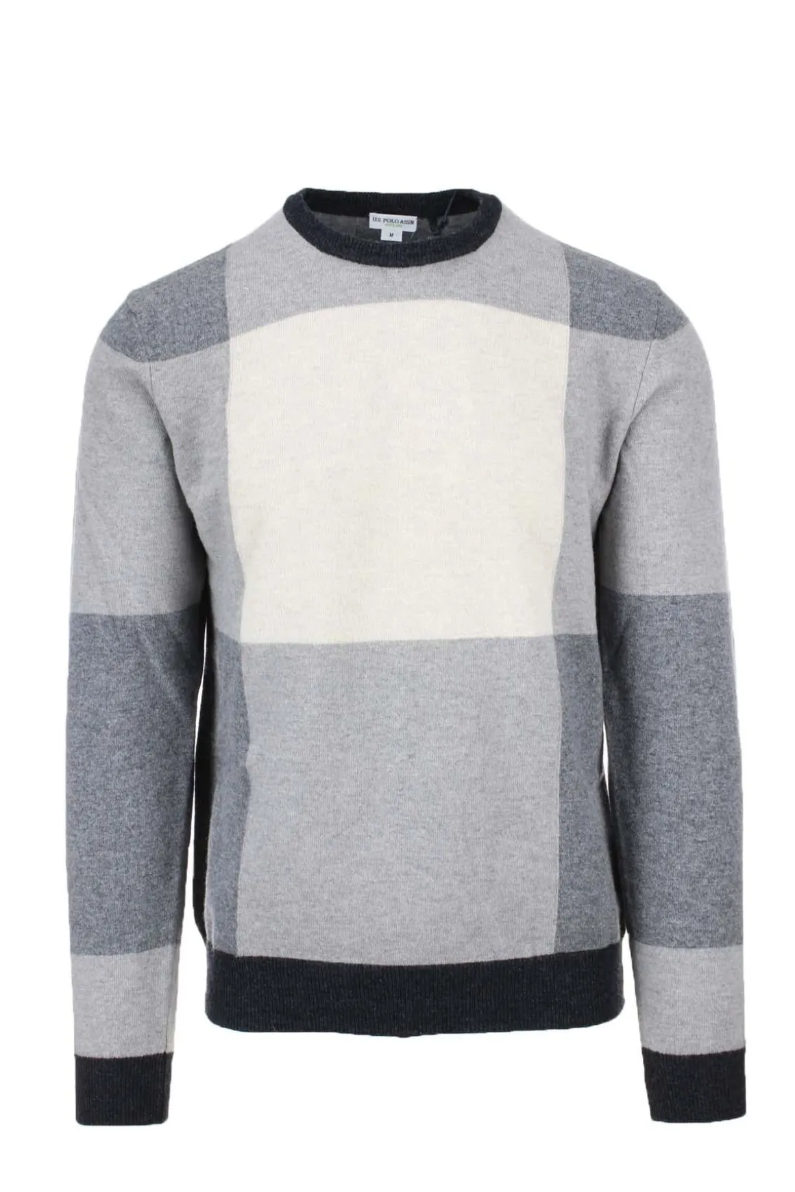 Maglia pullover girocollo a quadri