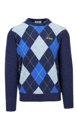 Maglia pullover girocollo rombi Donegal Argyle