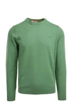 Maglia pullover girocollo in filo di cotone