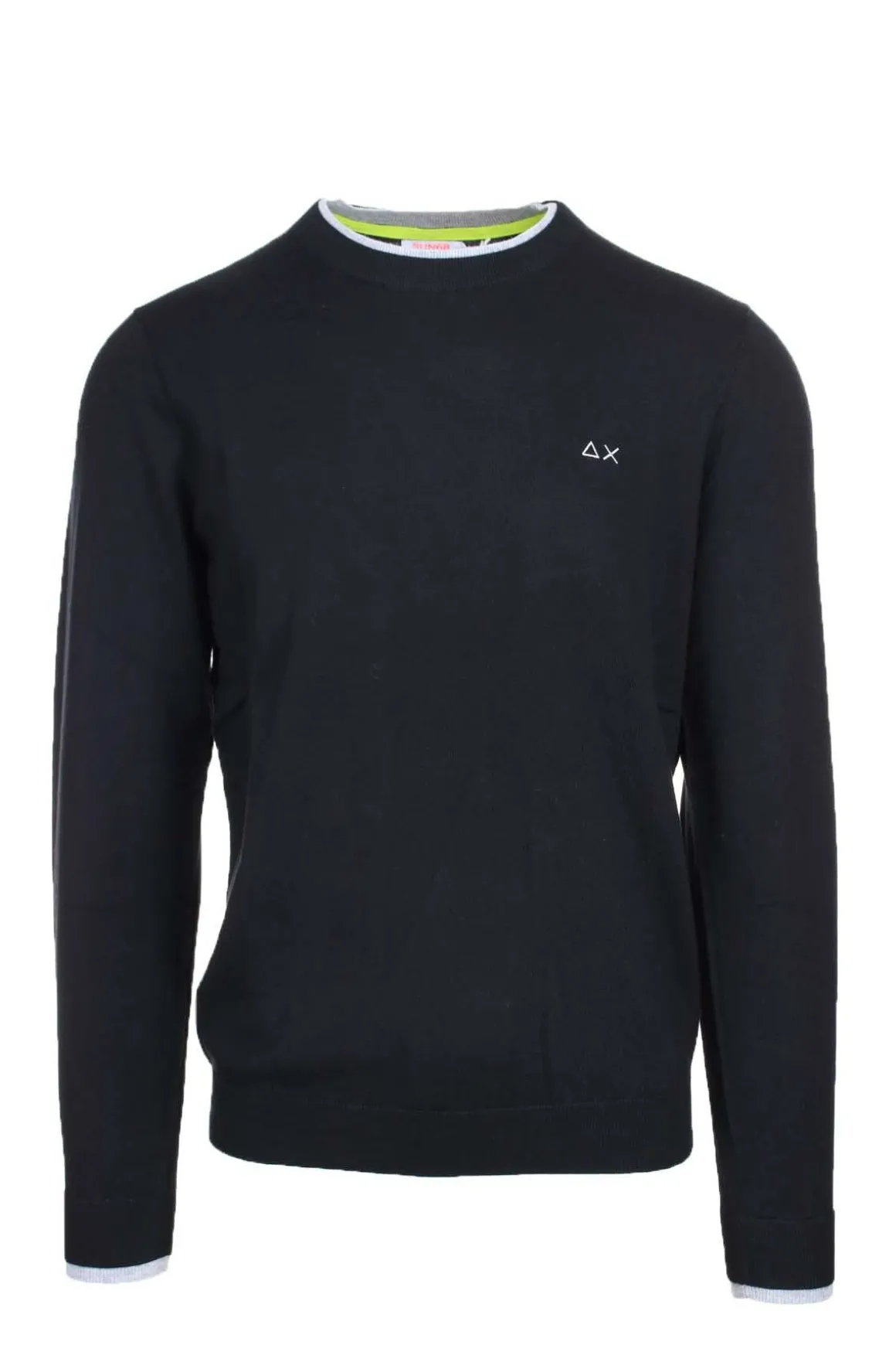Maglia pullover girocollo lana e cotone