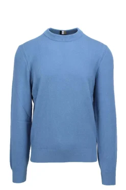 Maglione in cotone lavorato grana riso