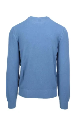 Maglione in cotone lavorato grana riso