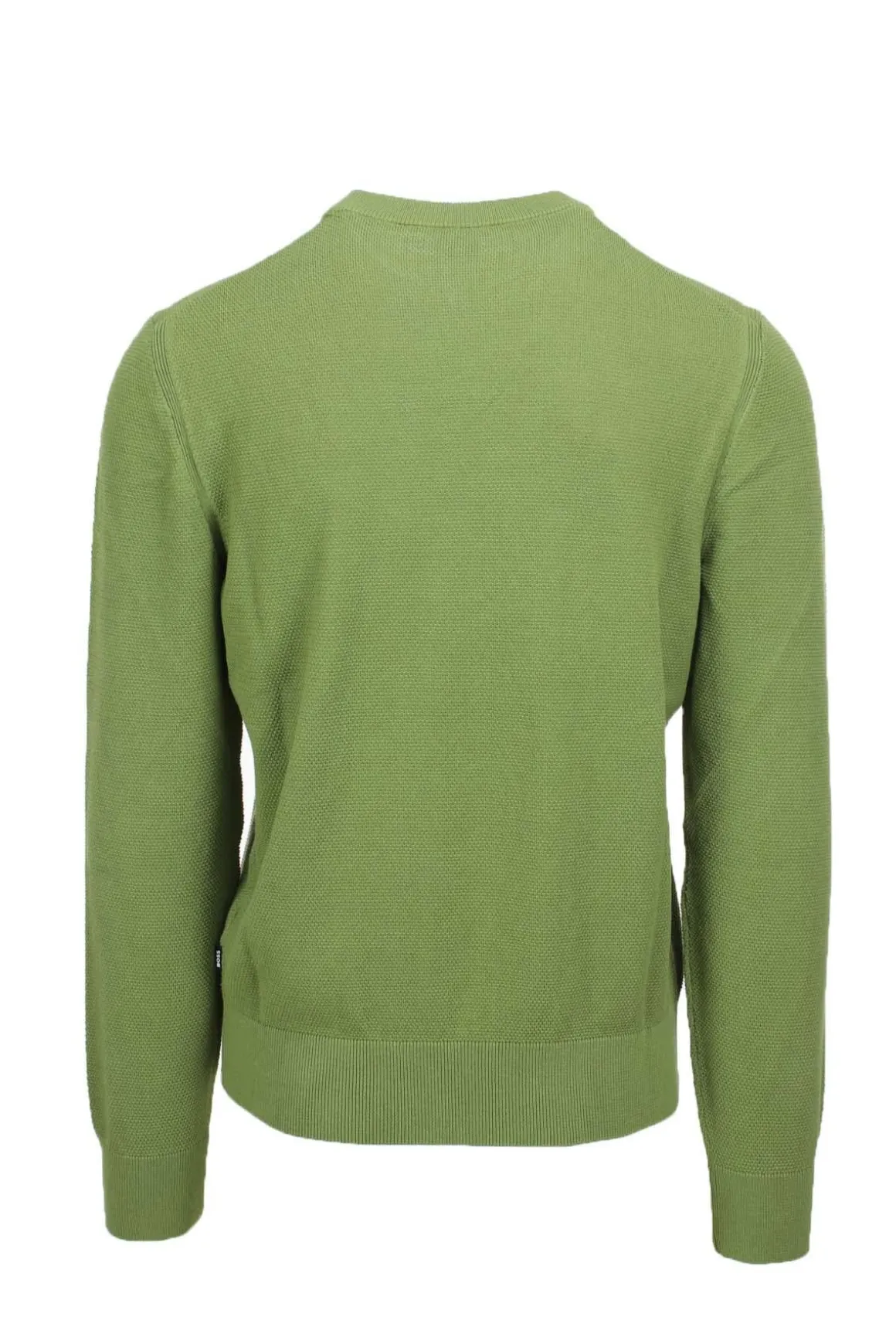 Maglione in cotone lavorato grana riso