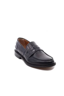Mocassini College con suola in cuoio