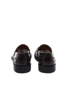 Mocassini College con suola in cuoio