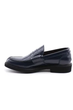 Mocassini college suola in gomma