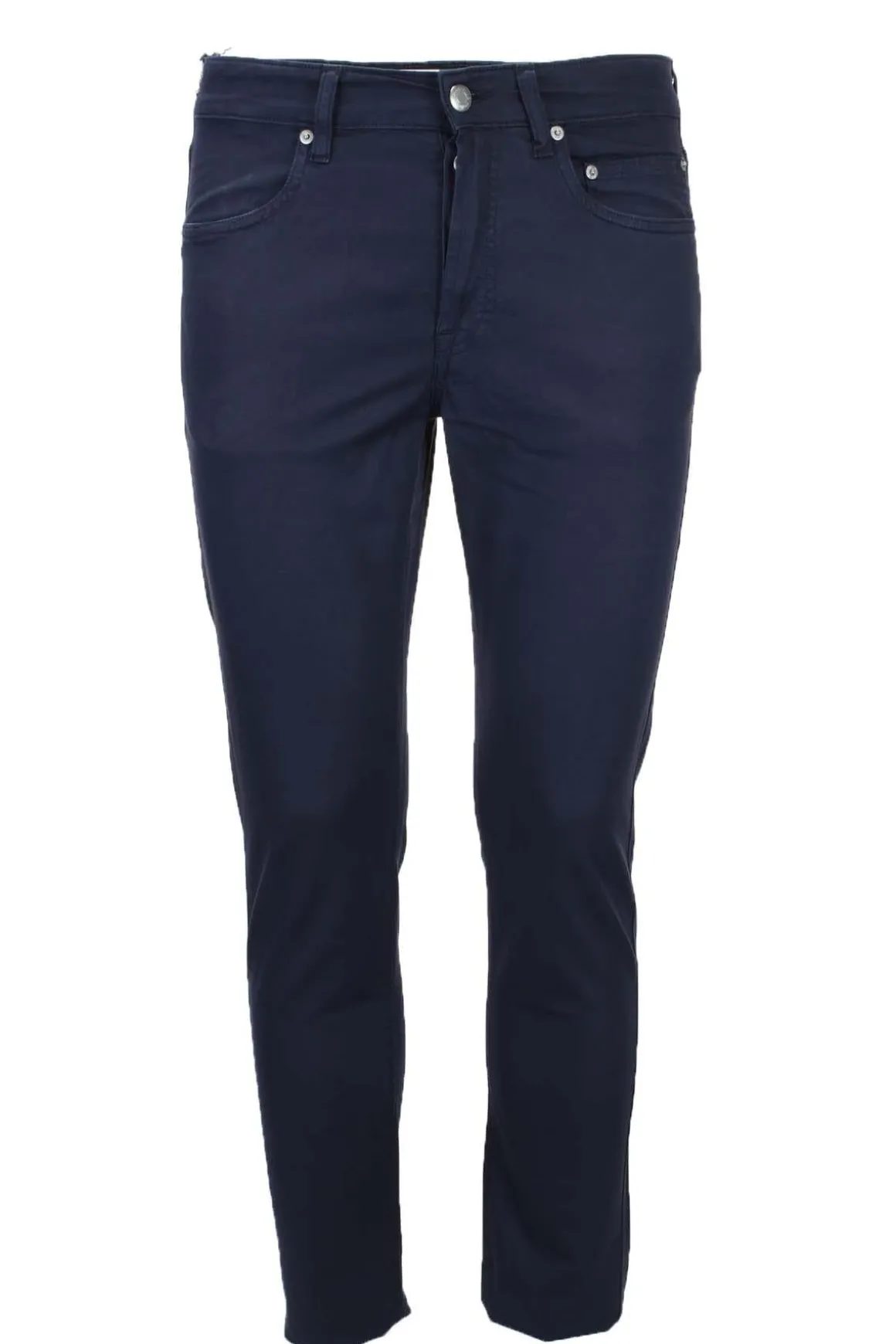 Pantalone 5 tasche in cotone lino