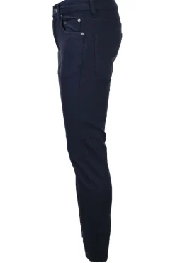 Pantalone 5 tasche in cotone lino