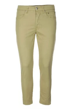 Pantalone 5 tasche in cotone lino