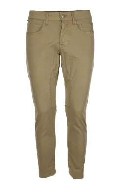 Pantalone 5 tasche in raso di cotone