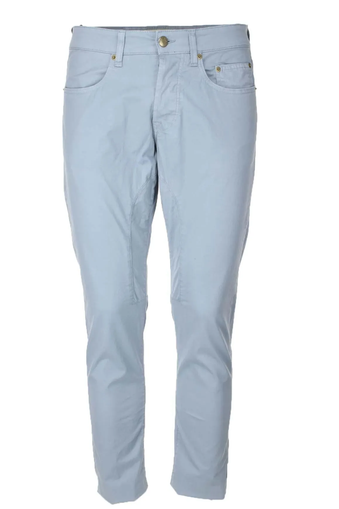 Pantalone 5 tasche in raso di cotone