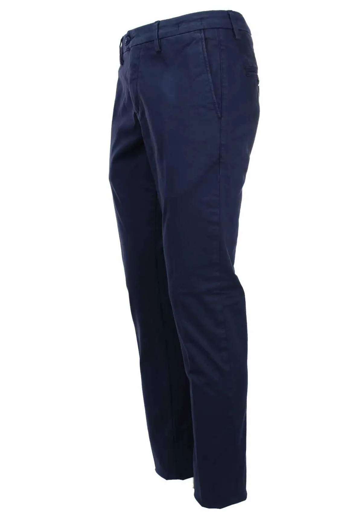 Pantalone chino in raso di cotone stretch