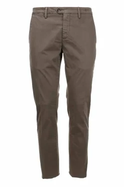 Pantalone chino in raso di cotone stretch