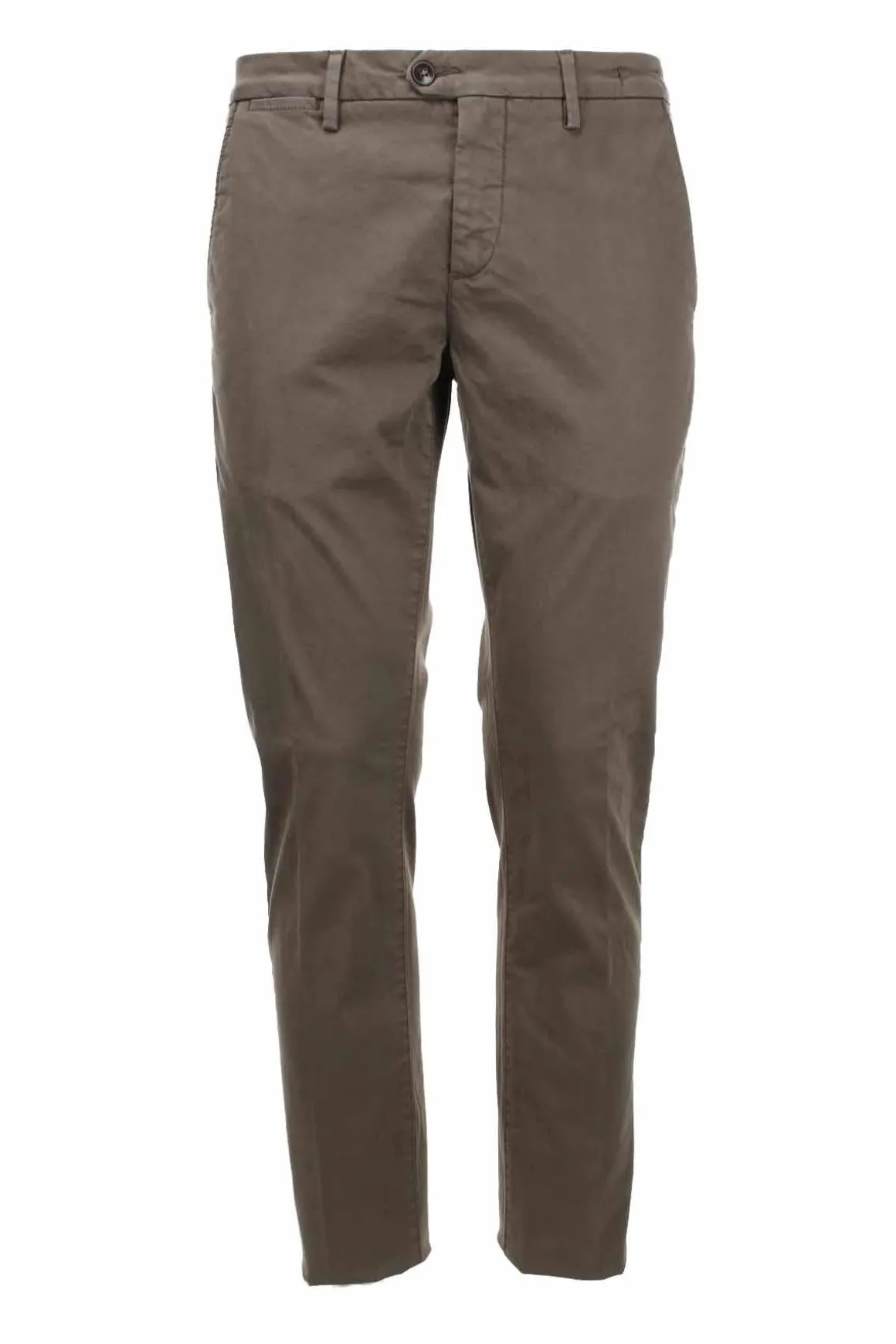 Pantalone chino in raso di cotone stretch