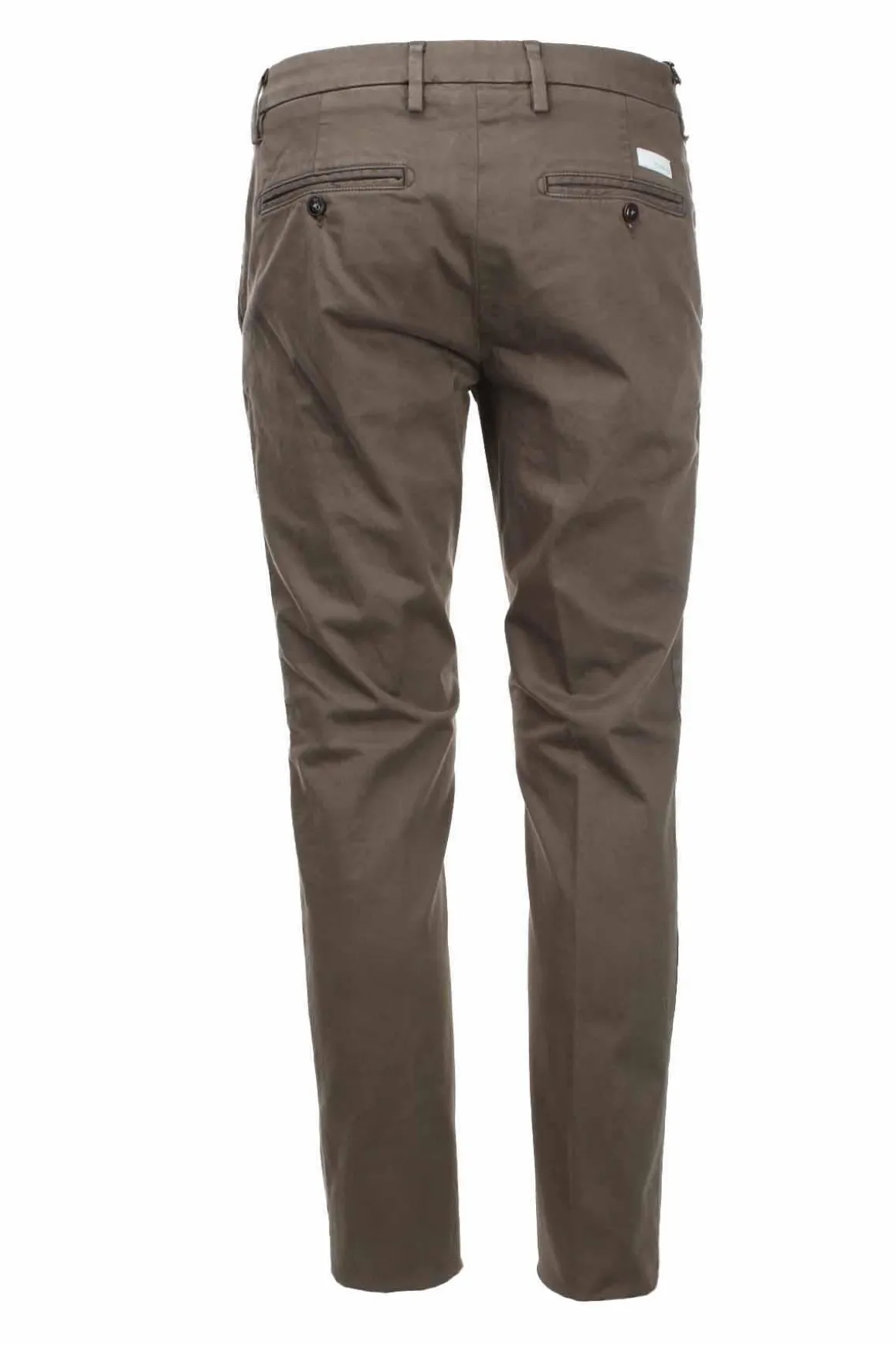 Pantalone chino in raso di cotone stretch