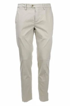Pantalone chino in raso di cotone stretch