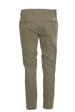 Pantalone chino in raso di cotone stretch