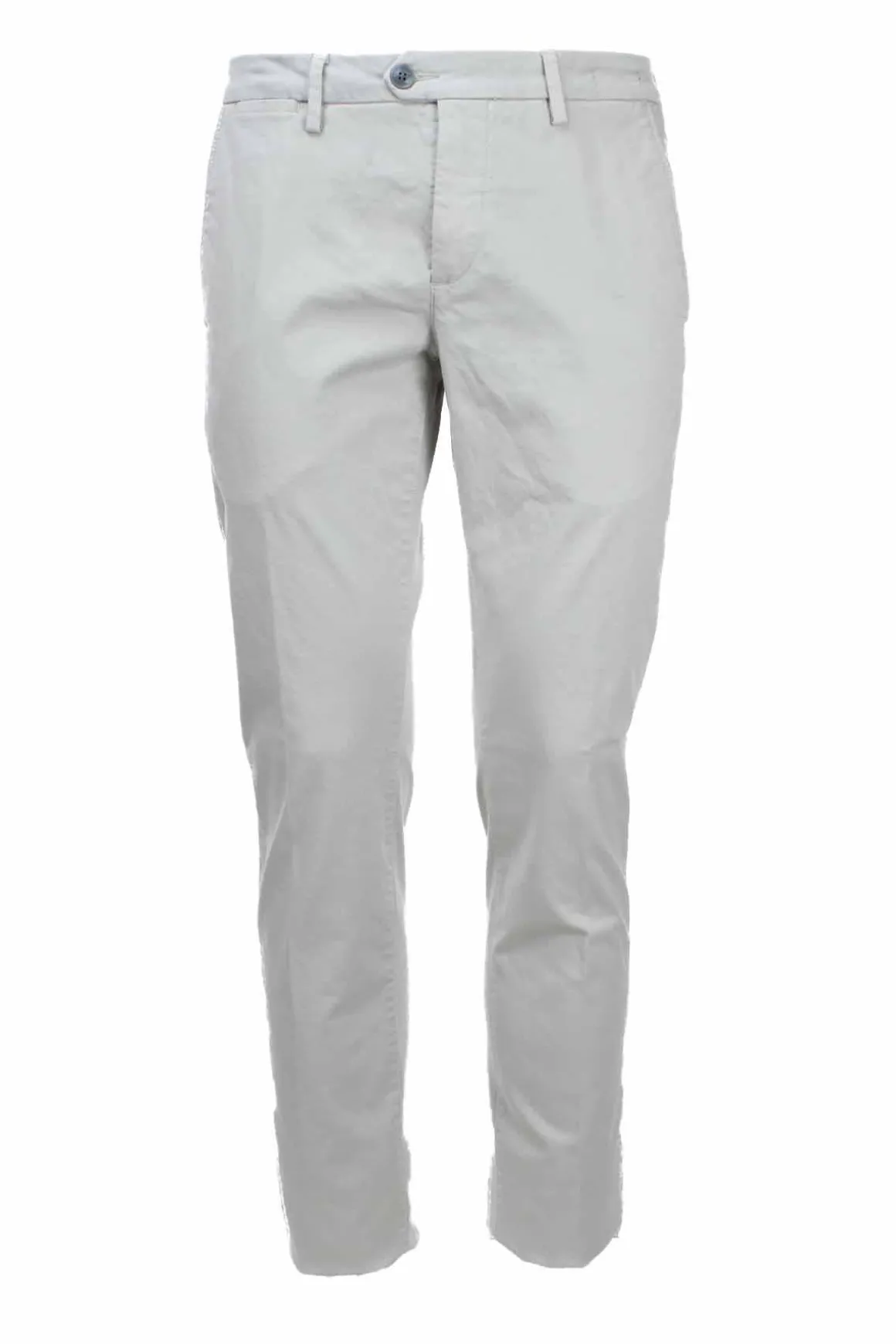 Pantalone chino in raso di cotone stretch