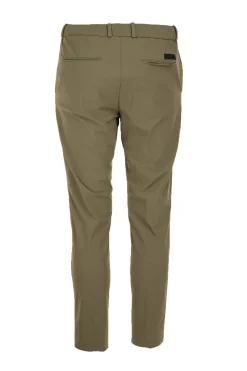 Pantalone chino in tessuto tecnico con coulisse