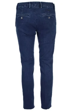 Pantalone chino tasche america in denim