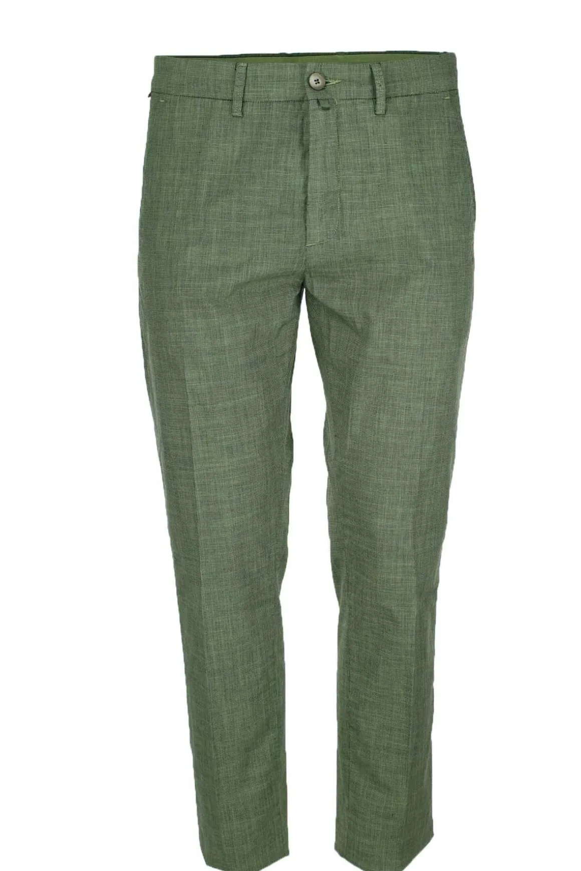 Pantalone chino tasche america in cotone e lino