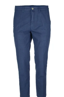 Pantalone chino tasche america in cotone e lino