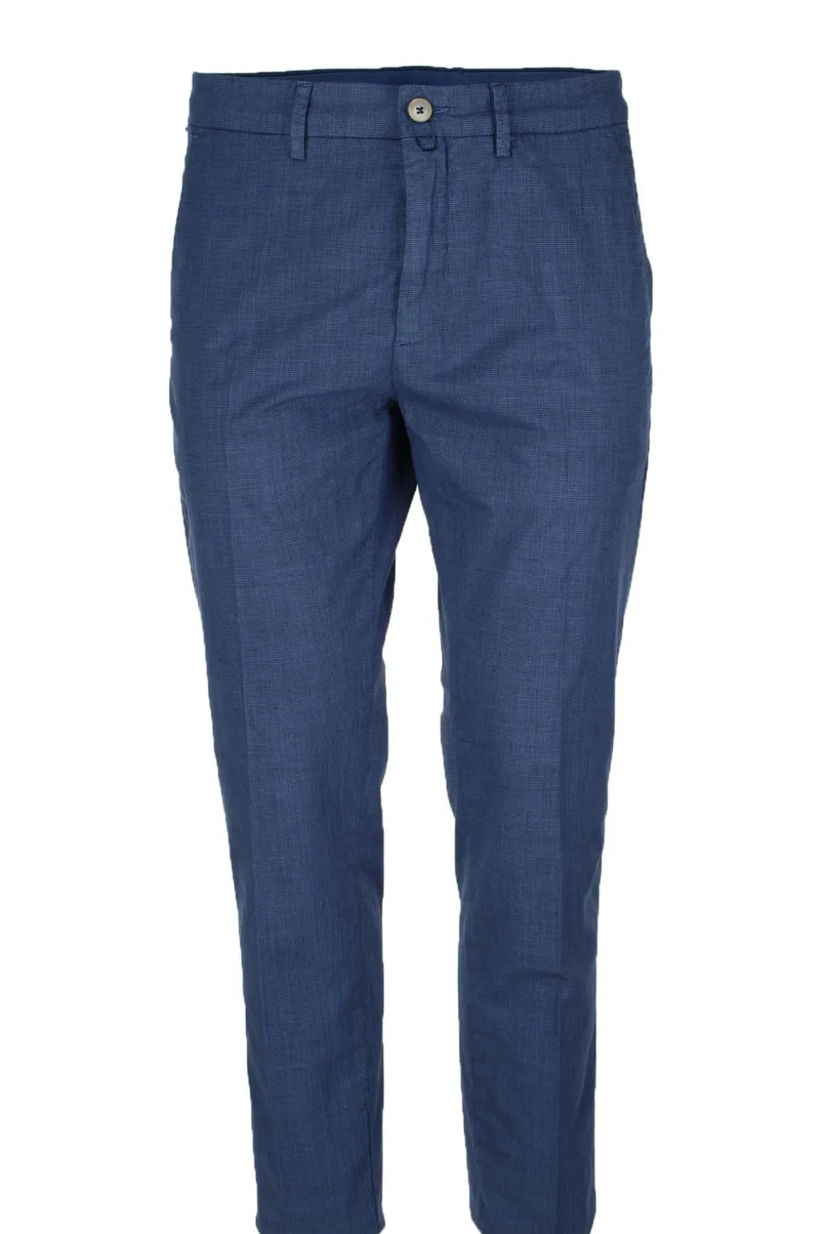 Pantalone chino tasche america in cotone e lino