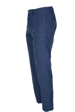 Pantalone chino tasche america in cotone e lino