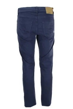 Pantalone in cotone 5 tasche con toppe