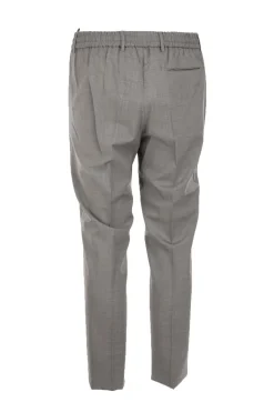 Pantalone in fresco di lana con coulisse elastico