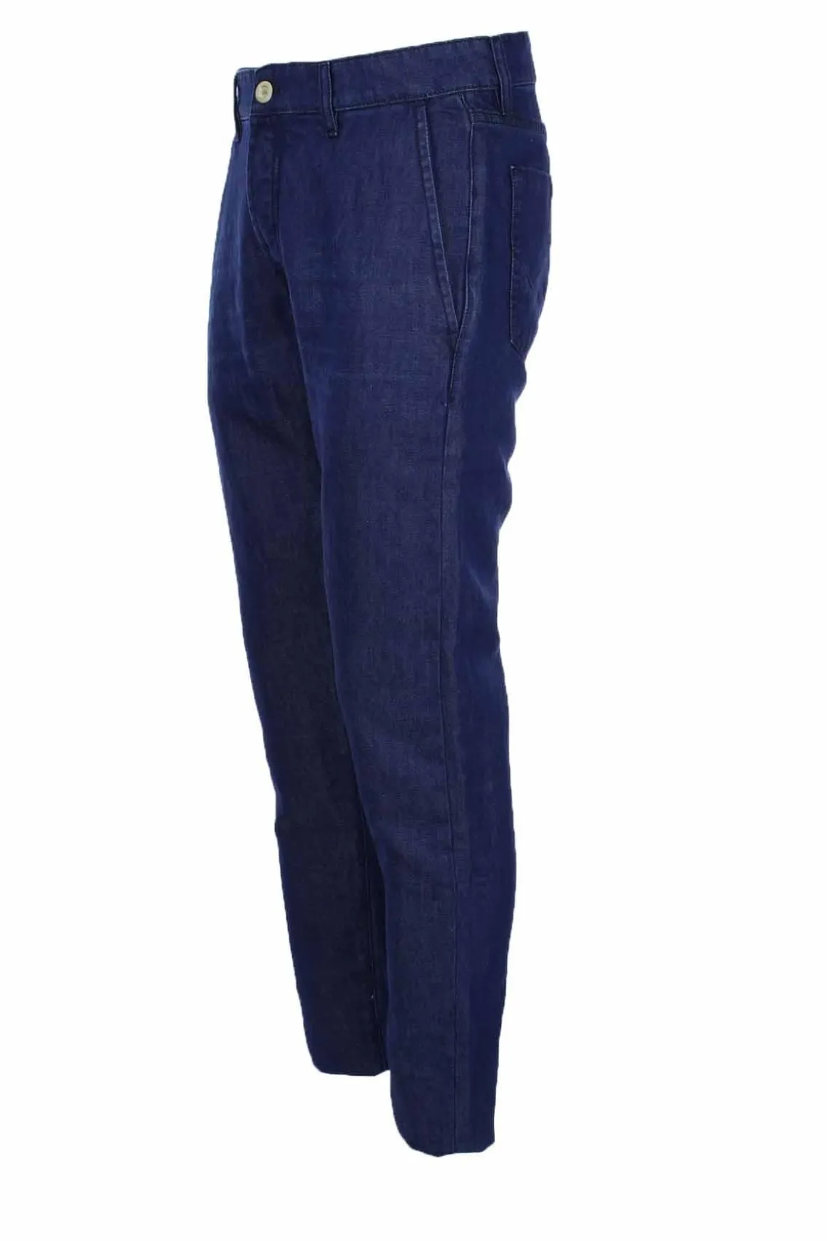 Pantalone tasche america cotone e lino