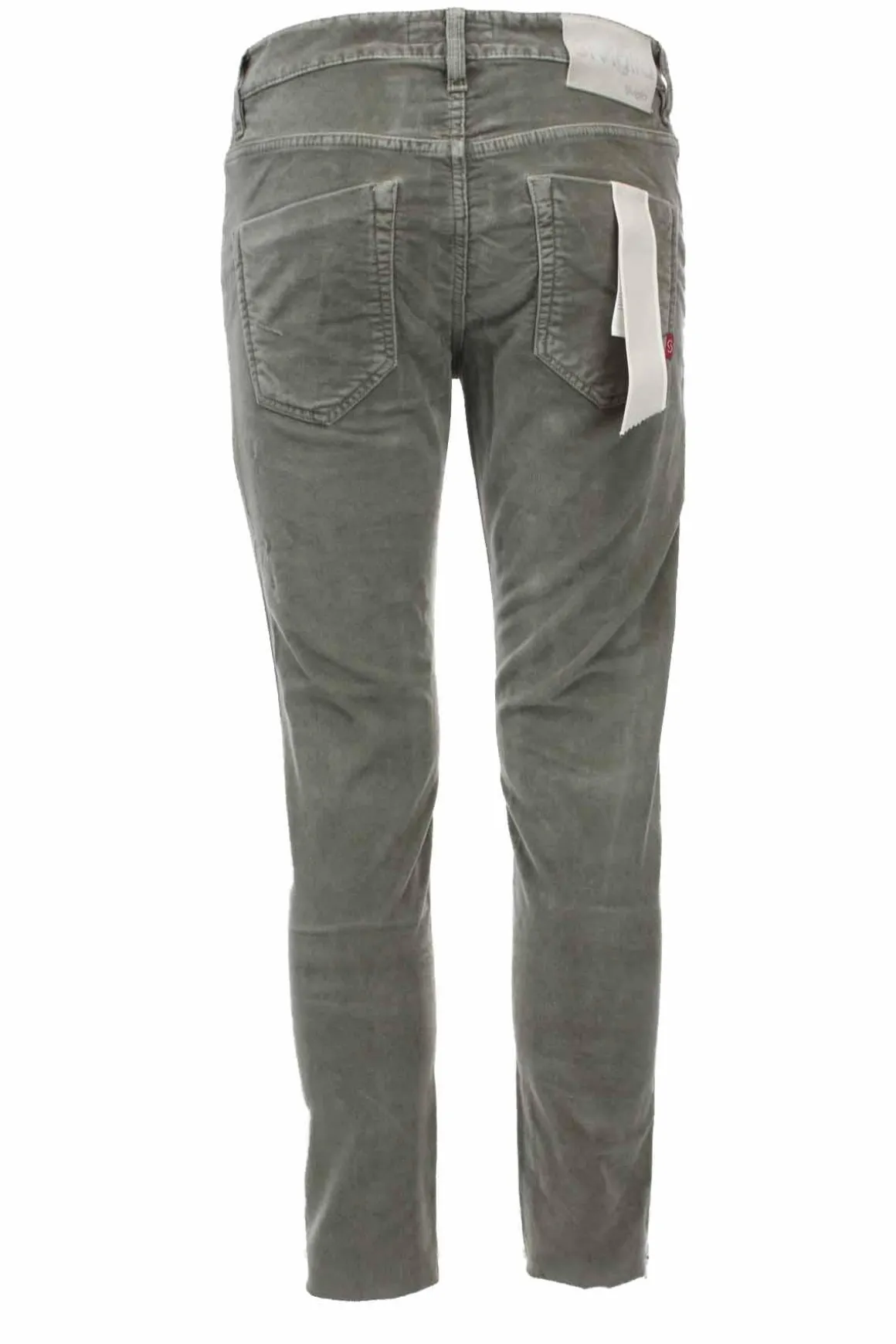 Pantalone velluto diagonale stretch