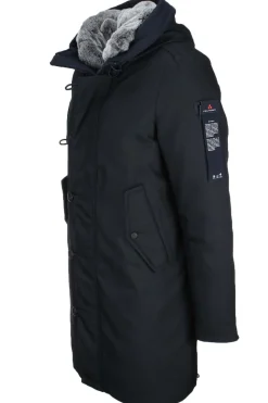 Parka con cappuccio e vera pelliccia