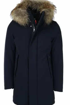 Parka Winter Eskimo con cappuccio bordato in pelliccia