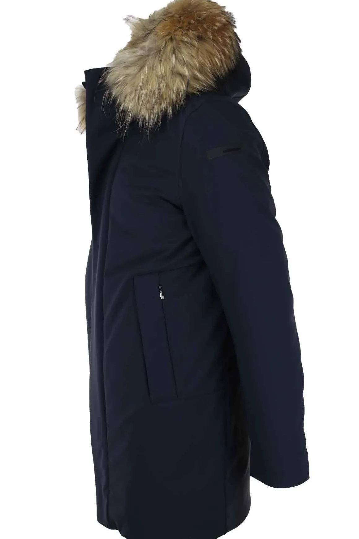 Parka Winter Eskimo con cappuccio bordato in pelliccia