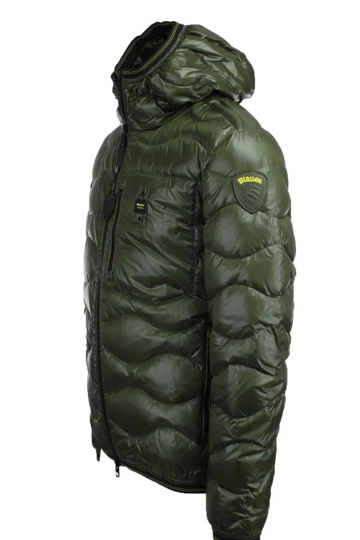 Piumino a onde con cappuccio WAVE