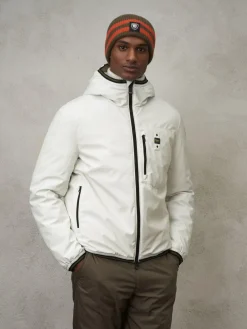 Piumino bomber in neoprene con cappuccio Derry