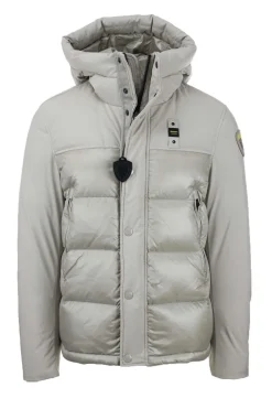 Piumino con cappuccio bitessuto BROOK