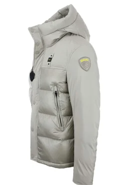 Piumino con cappuccio bitessuto BROOK