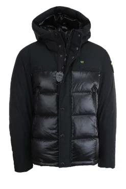 Piumino con cappuccio bitessuto BROOK