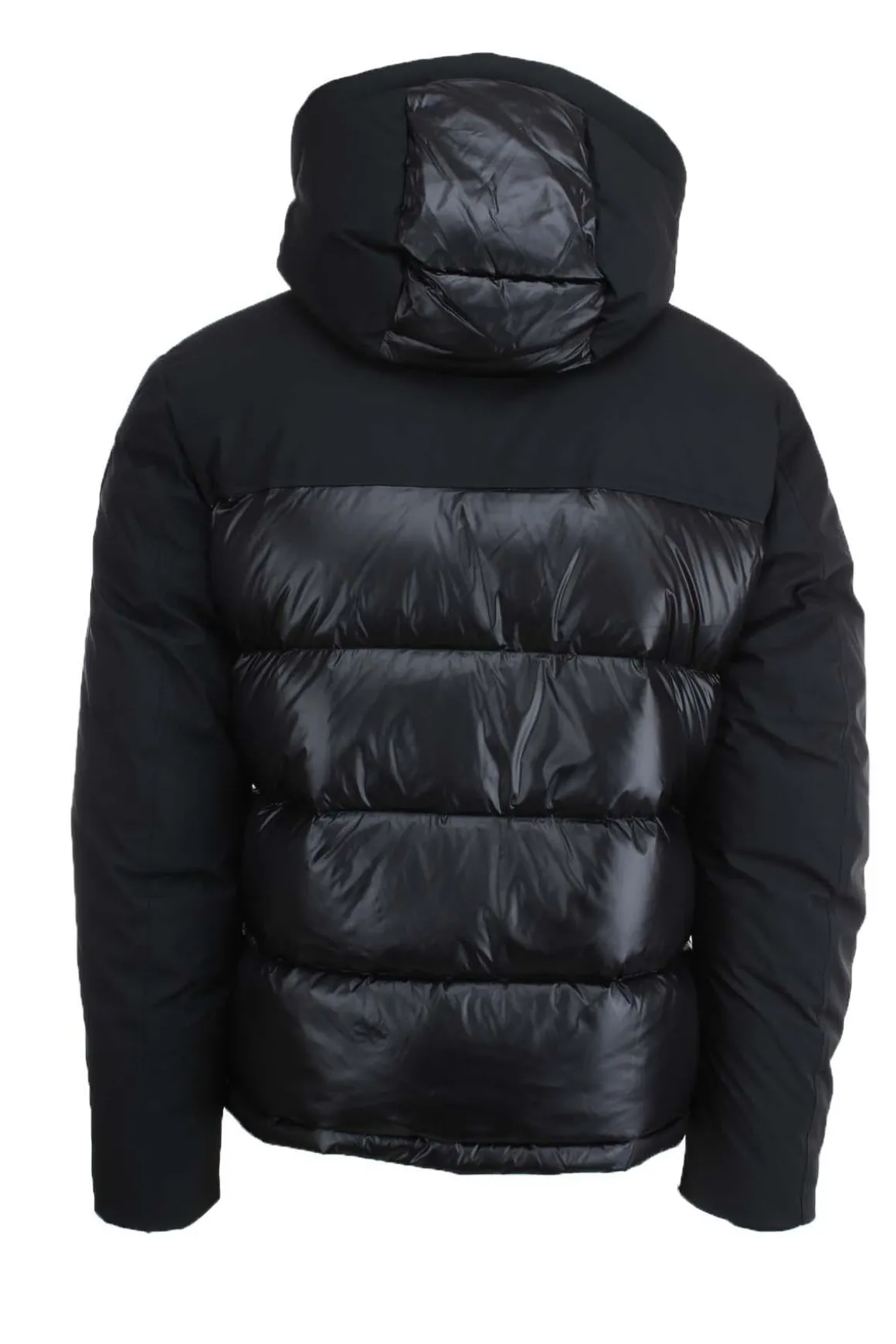 Piumino con cappuccio bitessuto BROOK