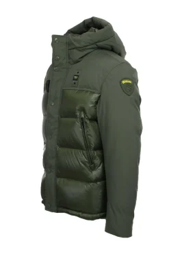 Piumino con cappuccio bitessuto BROOK