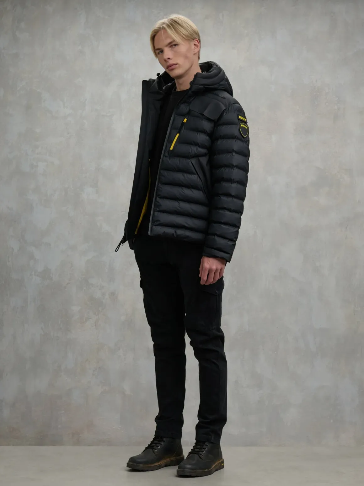 Piumino con cappuccio BLAUER X PIRELLI