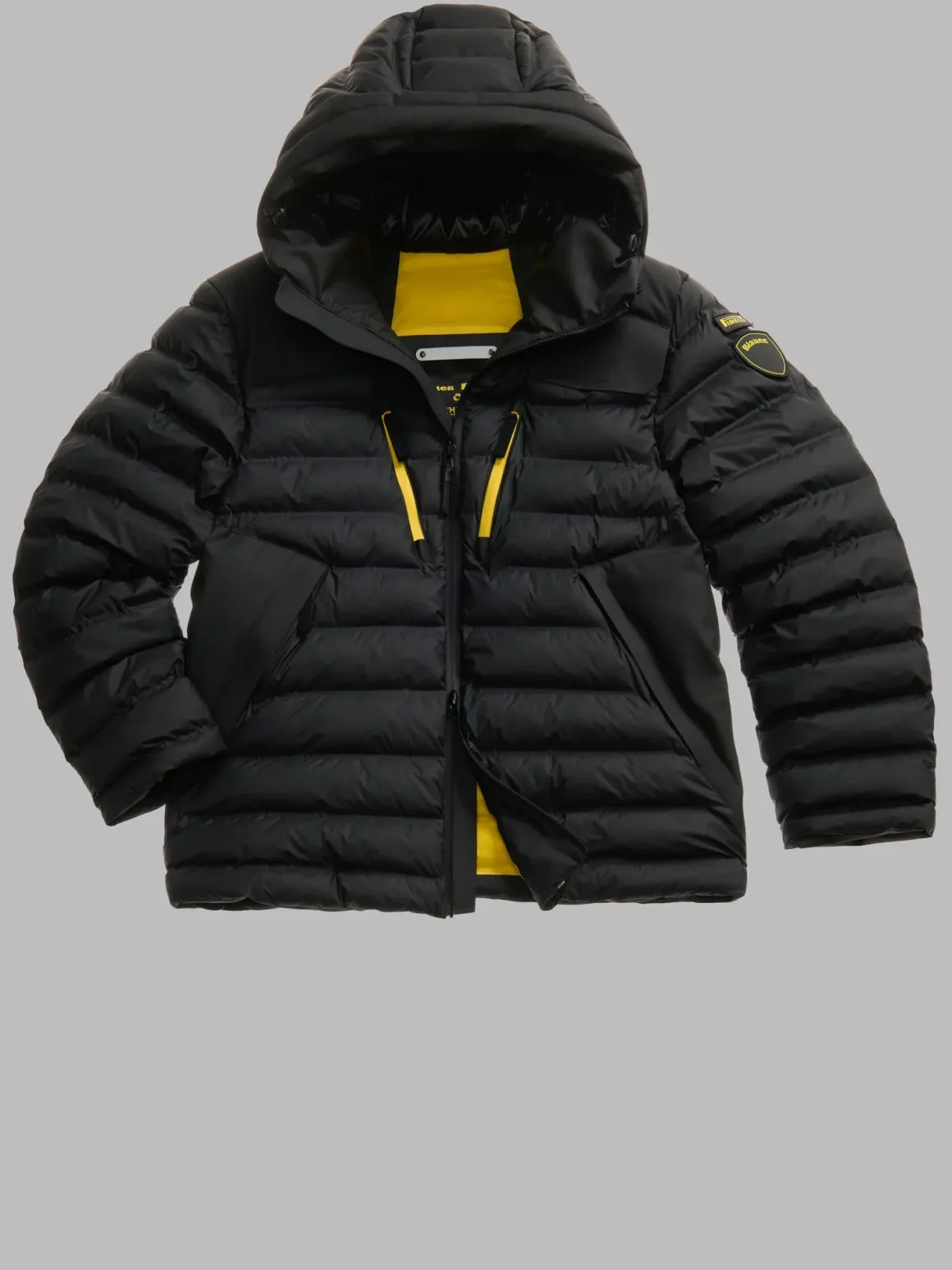 Piumino con cappuccio BLAUER X PIRELLI