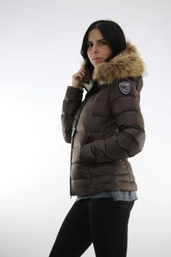 Piumino con cappuccio bordato in pelliccia Arcadia