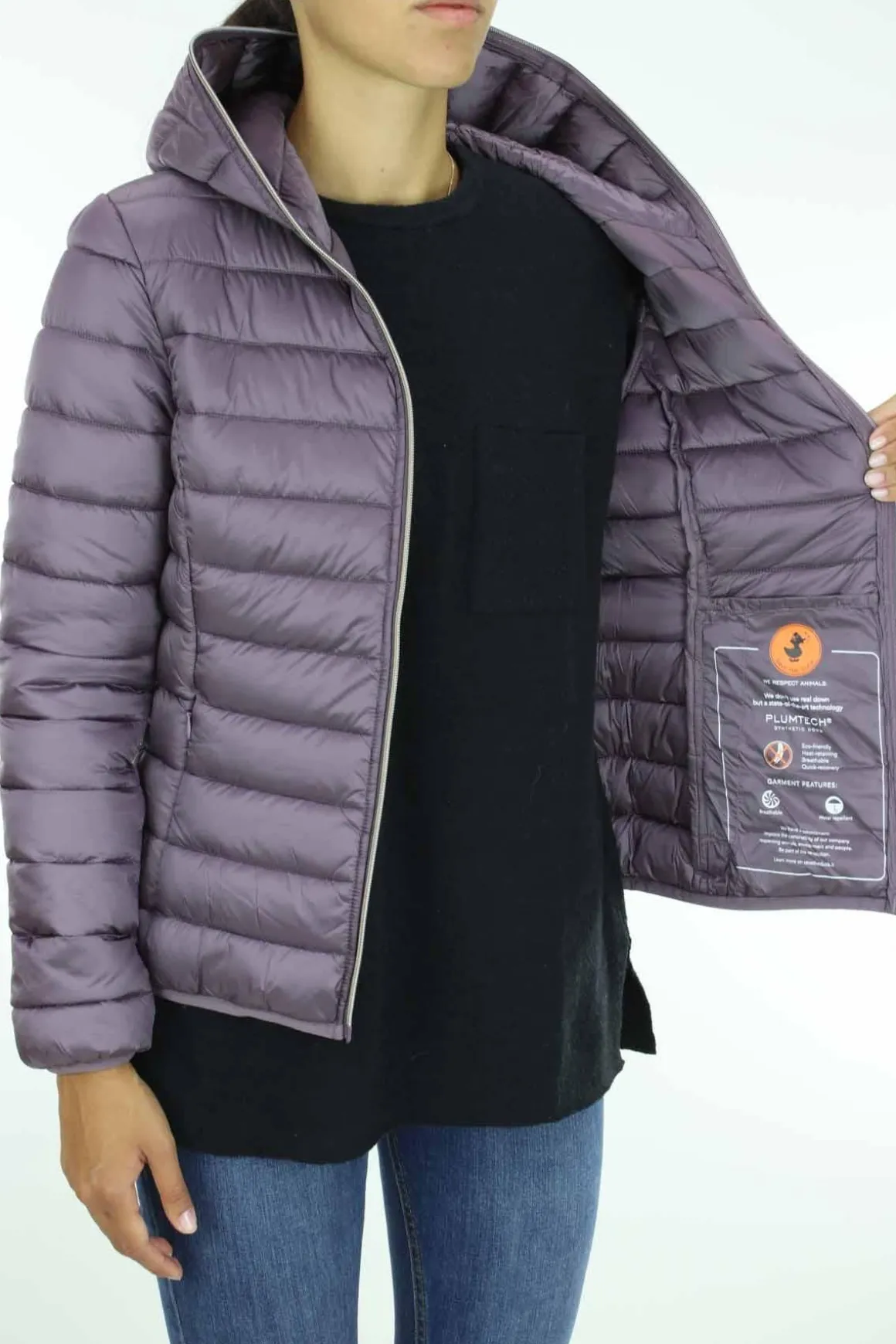 Piumino corto con cappuccio Alexis