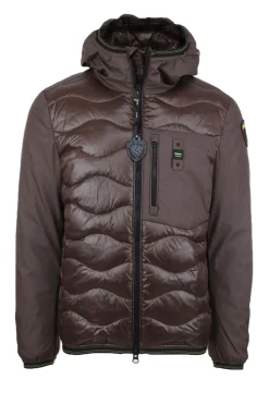 Piumino in nylon e neoprene con tasca ALBERT