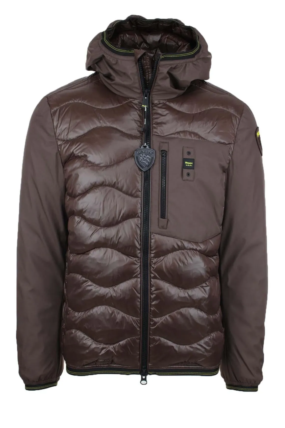 Piumino in nylon e neoprene con tasca ALBERT