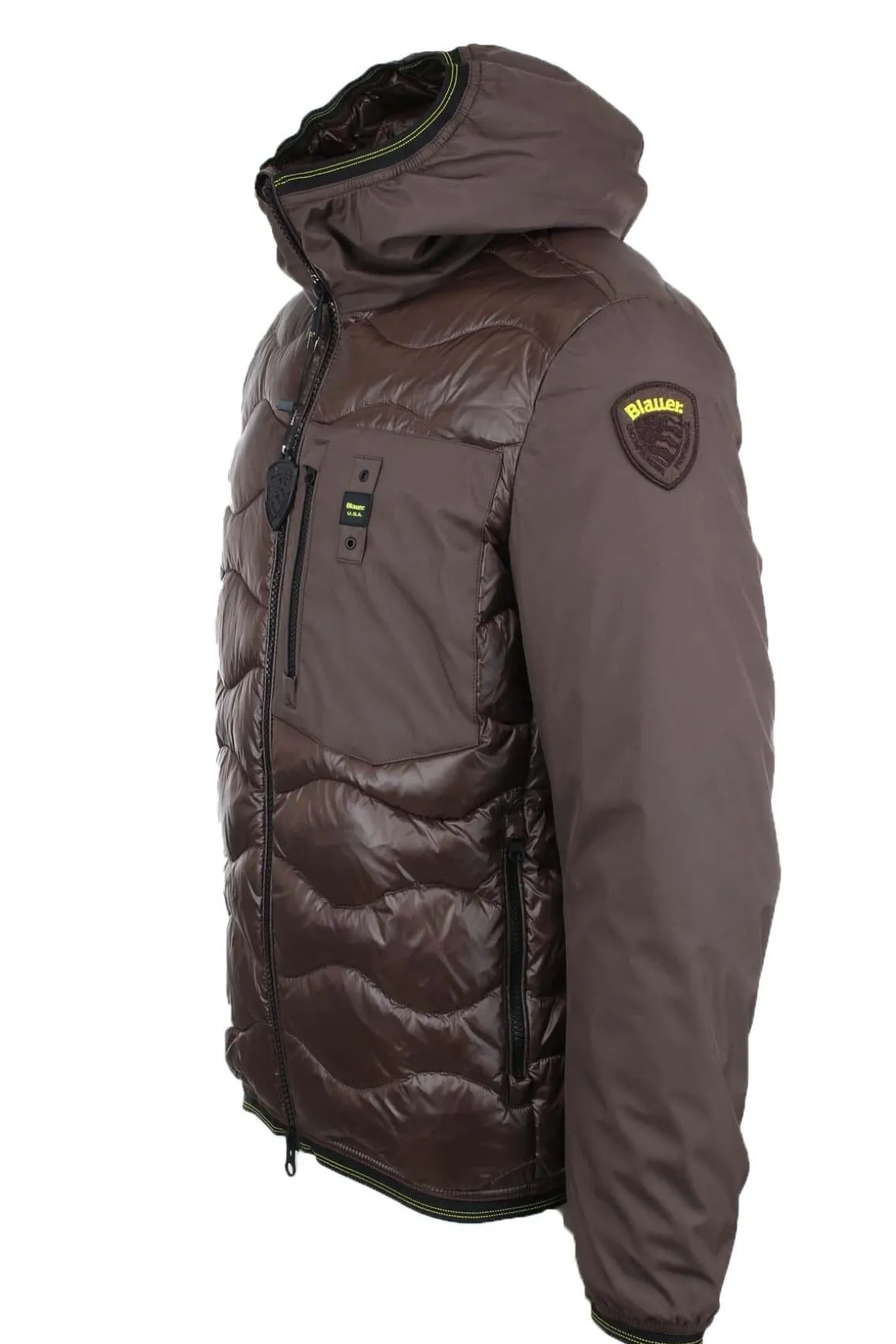 Piumino in nylon e neoprene con tasca ALBERT