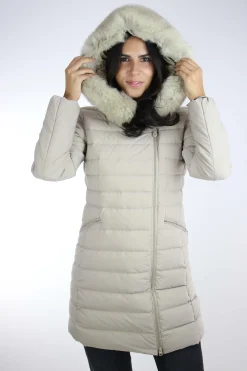Piumino lungo con pelliccia Seriola04Fur